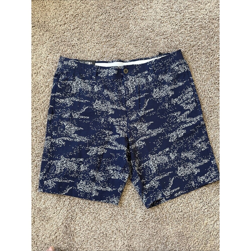 Under Armour UA Golf Shorts 9" Mens Size 38 AOP Printed 1377303 Black $70 New